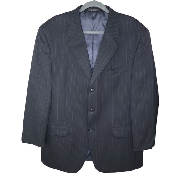 Jones New York Men's Pin Stripe Wool Sports Coat Blazer size 44R - Picture 1 of 9